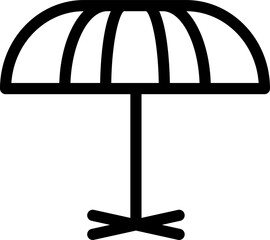 Beach Umbrella Icon Element