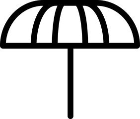 Beach Umbrella Icon Element