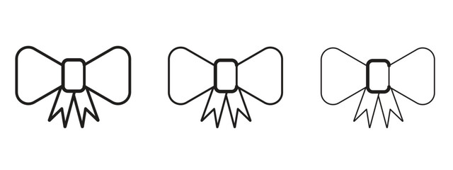 Ribbon icon for web. simple element illustration with editable strokes