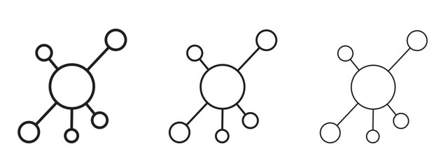 Network icon for web. simple element illustration with editable strokes