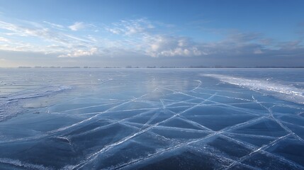 aerial view of the city of ice