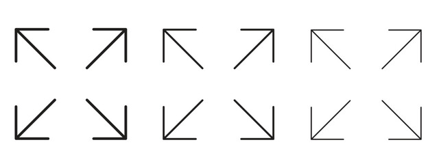 Expand icon for web. simple element illustration with editable strokes