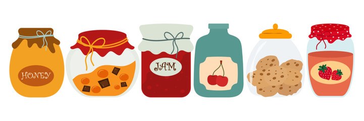 Thanksgiving autumn food and decoration set