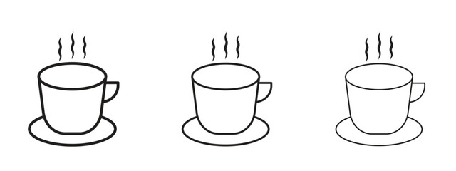 Coffee icon for web. simple element illustration with editable strokes