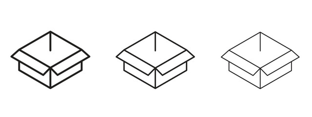 Box icon for web. simple element illustration with editable strokes