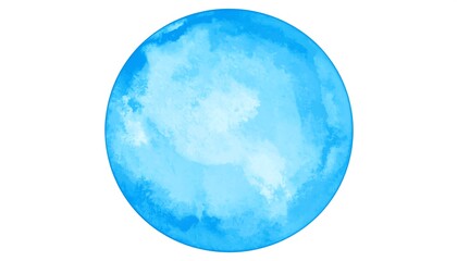 Light blue watercolor circle on white background, subtly textured