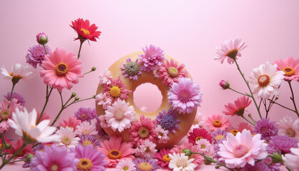 pink flower with a flower