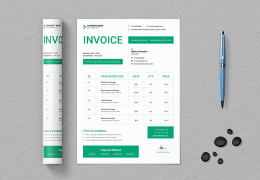 Modern Invoice Template Layout