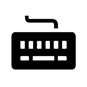 Keyboard symbol isolated on a background