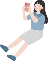 kid playing smartphone 