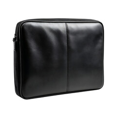 Fototapeta premium Realistic black laptop sleeve case png