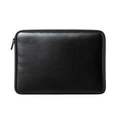 Naklejka premium Realistic black laptop sleeve case png