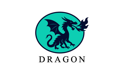 New Creative Mythical Dragon Logo