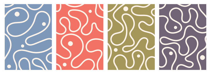 Abstract color line background. Line wave pattern design. Creative line flow element. Vector illustration