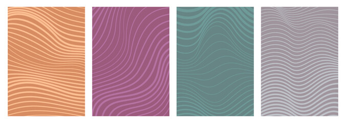 Abstract color line background. Line wave pattern design. Creative line flow element. Vector illustration