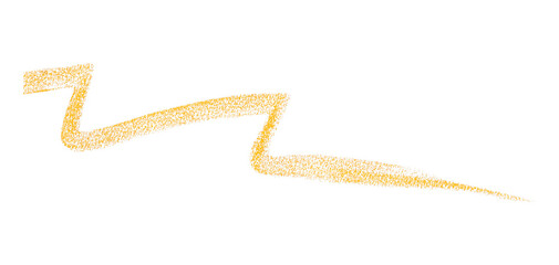 Hand drawn yellow pencil lines, circles, stripes and squiggly lines on a transparent background.