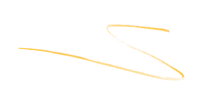 Hand drawn yellow pencil lines, circles, stripes and squiggly lines on a transparent background. - Powered by Adobe