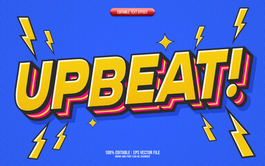 Upbeat 3d editable text effect