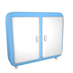 Wardrobe 3D Illustration