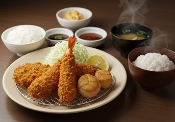 Japanese fried food platter