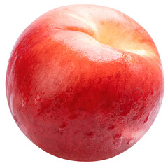 Japaness Peach, Hakuho pink Peach on white background, Peach premium fruit isolate on white PNG File..