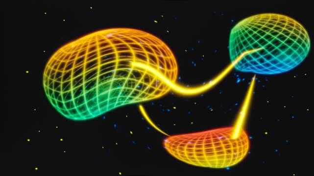 Illustration of space distortion caused by  a  gravity well. It  is a metaphorical representation of the gravitational field around a massive object, like a planet or star