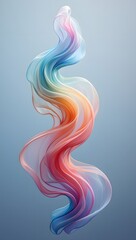 Obraz premium Abstract flowing colors create a visually stunning and captivating composition art piece