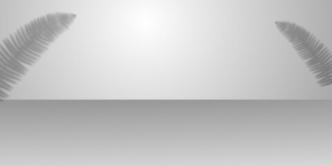 Palm Frond Shadow Overlay on a Neutral Gray Surface.