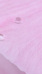 Natural macro shot of flower petal with raindrops