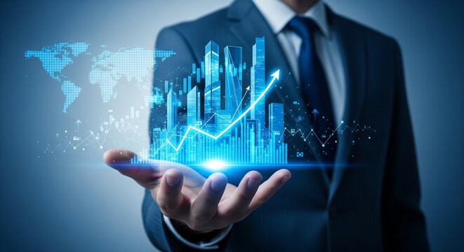 Smart City Development Business Professional Presenting Urban Growth Data
- Powered by Adobe