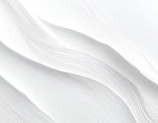 Abstract wavy layers of white paper