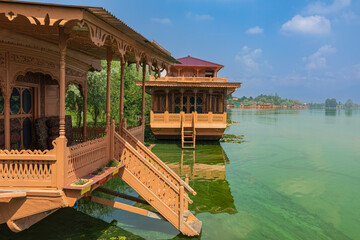 Each stair a promise of still waters and floating skies-Dal cradles souls.