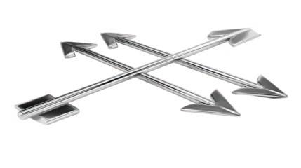 Four Silver Arrows Intersecting