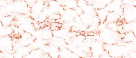 A close up view of a marble texture with white background and brown vein patterns throughout surface