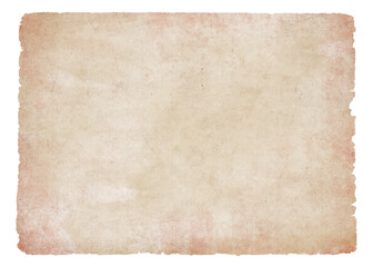 Vintage paper texture with torn rough edges. Antique old parchment sheet with grunge retro background	