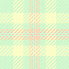 Magazine texture seamless tartan, colourful textile background check. Dining room pattern fabric vector plaid in light and lemon chiffon colors.