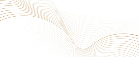 Vector abstract line wave curve lines with flowing particles future technology concept