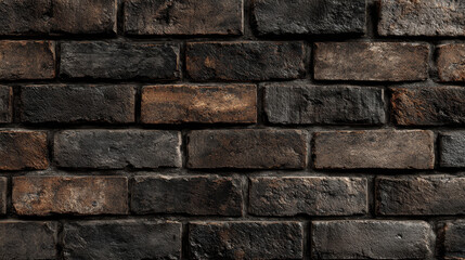 Naklejka premium Brick Wall Texture: A captivating brick wall texture offers a rich, rugged aesthetic. The texture evokes the essence of traditional architecture, combining the raw feel with a rustic appeal.