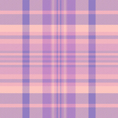 Soft pastel plaid pattern in lavender, pink, and peach. Classic textile design with intersecting lines. Great for backgrounds, fashion, or design projects.