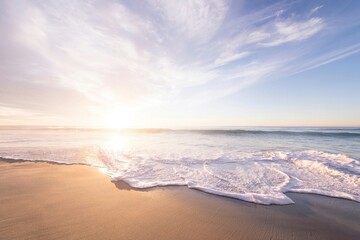 sunset on the beach