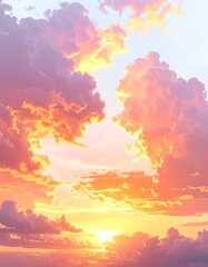 Colorful sunset cloudscape (1)