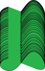 Dynamic Fluid Shapes and Colorful Flowing Curves, Abstract Graphic Design Elements

