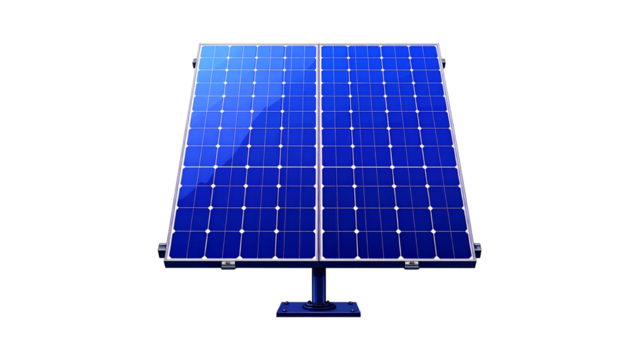 blue photovoltaic solar panels capture the sun's clean energy on a roof for renewable electricity and power generation