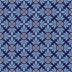 seamless floral pattern Oreintal Flora Damask embroidery Indian style art ornament print Design for carpet, cover, wallpaper, wrapping, fabric, clothing