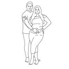 pregnant woman and her husband