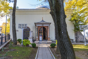 Tomb of Murad I Hudavendigar with garden view, Bursa.