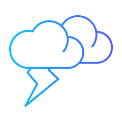 lightning gradient icon