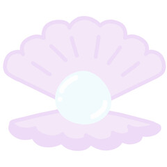 바다에서 볼 수 있는 다양한 요소 일러스트