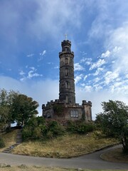 Calton Hill &agrave; l'est de la Nouvelle Ville d'&Eacute;dimbourg, au bout de Princes Street, 