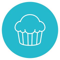 Muffin icon vector image. Can be used for Morning and Breakfast.